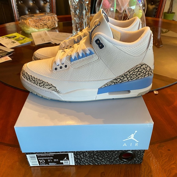 jordan 3 unc size 10